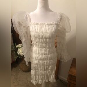 Princess Polly white ruffle dress!